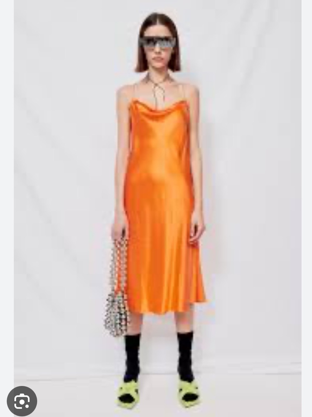Assembly Mandarin Satin Bias Cami Dress